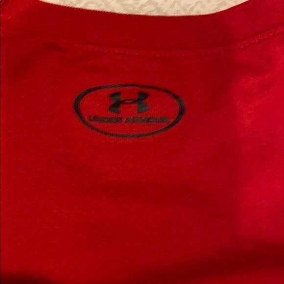 Under Armour Red Heat Gear Boys Short-Sleeve Tee - Picture 6 of 6